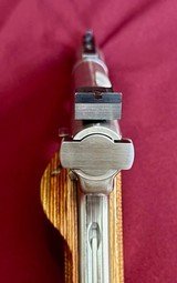 Ruger MK II “Volquartsen Custom” Stainless, 3.5” Heavy BBL & Trigger, Bo-Mar Sights, 1998, Exc Condition! - 6 of 16