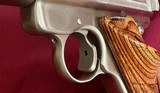 Ruger MK II “Volquartsen Custom” Stainless, 3.5” Heavy BBL & Trigger, Bo-Mar Sights, 1998, Exc Condition! - 8 of 16