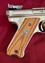 Ruger MK II “Volquartsen Custom” Stainless, 3.5” Heavy BBL & Trigger, Bo-Mar Sights, 1998, Exc Condition! - 5 of 16