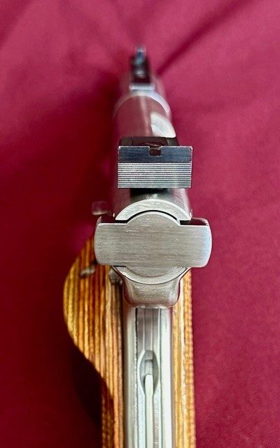Ruger MK II “Volquartsen Custom” Stainless, 3.5” Heavy BBL & Trigger, Bo-Mar Sights, 1998, Exc Condition! - Image 6 of 16