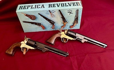 Pietta 1851 Navy Brass Frame 44 Cal & 36 Cal Black Powder Pistols 7.375" Blued