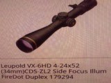 Leupold, VX6 HD, CDS, Fire dot, Duplex, #179294