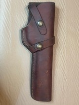 BRAUER BROTHERS VINTAGE SNAP OFF LEATHER HOLSTER - 1 of 2
