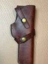 BRAUER BROTHERS VINTAGE SNAP OFF LEATHER HOLSTER