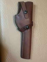 BRAUER BROTHERS VINTAGE LEATHER SNAP OFF HOLSTER - 1 of 2
