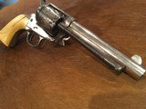 Antique Colt Single Action Army .44 Great Etched Panel, Ivory, Nickel - 10 of 15