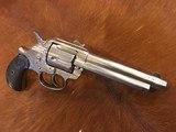 Beautiful Antique Colt 1878 DA .44 cal Etched Panel, Nickel, Revolver Made 1889 - 6 of 20
