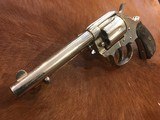 Beautiful Antique Colt 1878 DA .44 cal Etched Panel, Nickel, Revolver Made 1889 - 3 of 20