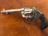 Beautiful Antique Colt 1878 DA .44 cal Etched Panel, Nickel, Revolver Made 1889 - 20 of 20