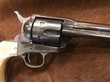 Antique Western Shipped Colt Single Action, Factory Error, .38/40 Nickel, Pearl, - 8 of 20