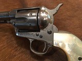 Antique Western Shipped Colt Single Action, Factory Error, .38/40 Nickel, Pearl, - 3 of 20