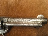 Factory Engraved Colt Thunderer, Nickel, Pearl, .41 - 9 of 20