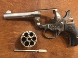 Antique Colt Lightning Revolver, .38, Nickel, Letter - 12 of 20
