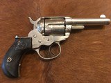 Antique Colt Lightning Revolver, .38, Nickel, Letter - 5 of 20