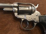 Antique Colt Lightning Revolver, .38, Nickel, Letter - 2 of 20