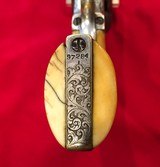 FACTORY ENGRAVED, ANTIQUE COLT 1849 POCKET MODEL, IVORY STOCKS - 12 of 20