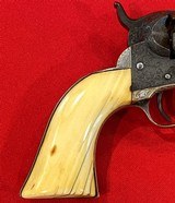 FACTORY ENGRAVED, ANTIQUE COLT 1849 POCKET MODEL, IVORY STOCKS - 9 of 20