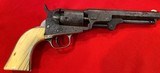FACTORY ENGRAVED, ANTIQUE COLT 1849 POCKET MODEL, IVORY STOCKS - 6 of 20