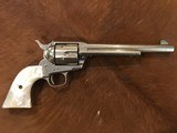 Extra Nice Colt SAA 7 1/2” .45, Nickel, Texas Shipped - 5 of 18
