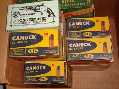 CANUCK .32 SHORT CARTRIDGE BOX 