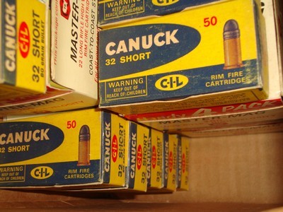 CANUCK .32 SHORT CARTRIDGE BOX 