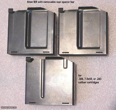 Tanner CISM 10 rd Magazines .308, 7.5, 6mm BR, .243
NOS condition