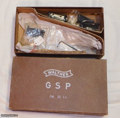Walther GSP OSP early first version Set w/box, extra magazines - Image 1 of 13
