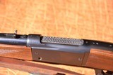 Savage 99EG solid frame lever safety in .308 Win, Minty clean everything with vintage leather strap. - 6 of 13