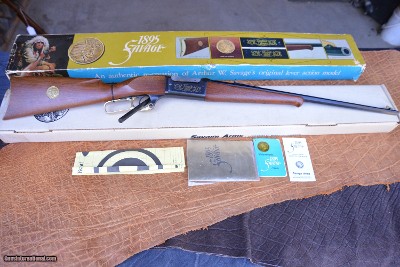 Savage 1895 anniversary gun NIB early #0010, all papers included .308 cal