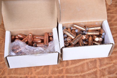 Woodleigh 450/400 bullets, 2 boxes, 50/ box, one solids, one softs, both 400g. - Image 2 of 4