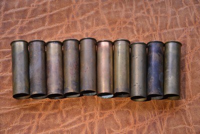10 ga Brass shells 23 pcs total, 20 Winchester 3 1/4