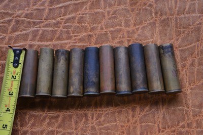 10 ga Brass shells 23 pcs total, 20 Winchester 3 1/4
