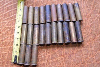 10 ga Brass shells 23 pcs total, 20 Winchester 3 1/4