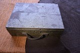 Antique wood box with 49 assorted 10 ga brass shells, Winchester, UMC, parker - Image 7 of 7