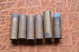 Antique wood box with 49 assorted 10 ga brass shells, Winchester, UMC, parker - Image 2 of 7