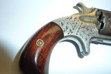 HOPKINS & ALLEN
XL #3 32CAL RIMFIRE FACTORY ENGRAVED REVOLVER. - 5 of 15