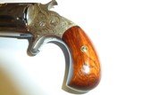 HOPKINS & ALLEN
XL #3 32CAL RIMFIRE FACTORY ENGRAVED REVOLVER. - 2 of 15