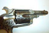 HOPKINS & ALLEN
XL #3 32CAL RIMFIRE FACTORY ENGRAVED REVOLVER. - 6 of 15