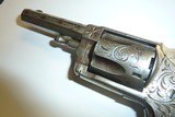 HOPKINS & ALLEN
XL #3 32CAL RIMFIRE FACTORY ENGRAVED REVOLVER. - 3 of 15