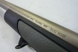 Remington 700 Stainless 300WSMBlack Synthetic stock with grey inserts - 5 of 14