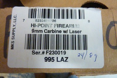 HI POINT 9959mm Carbine 16.5