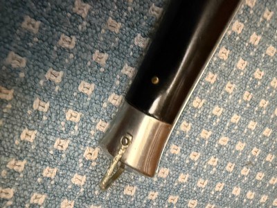 ORIGINAL c.1960'S RIZZUTO ESTILETO MILANO FULL 11" (SCARCE), BAYONET BLADE SWITCHBLADE KNIFE. - Image 7 of 12