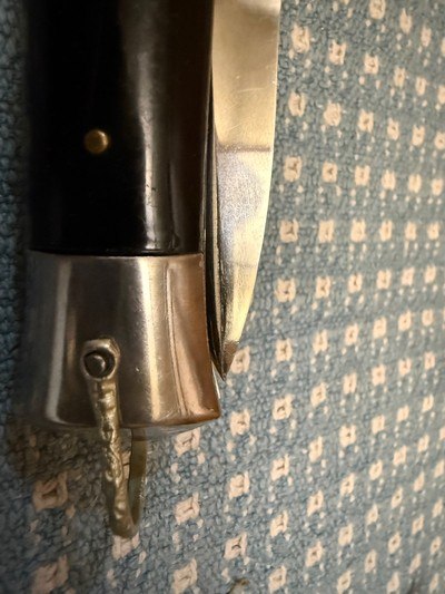 ORIGINAL c.1960'S RIZZUTO ESTILETO MILANO FULL 11" (SCARCE), BAYONET BLADE SWITCHBLADE KNIFE. - Image 12 of 12