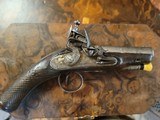 circa.1750's cased flintlock pocket pistol - marked Riviere, London - 2 of 7