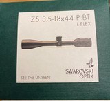 Swarovski Optik Z5 3.5-18x44mm Riflescope BT Plex Reticle 59760