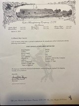 COLT SINGLE ACTION ARMY, 44 - 40, BLUE, 4 3/4" BARREL, MANUFACTURED 1905, EL PASO SHIPPED - 4 of 14