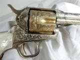 Colt Single Action, First Generation, Weldon Bledsoe Engraved, 38 WCF, 4 3/4