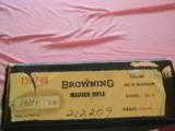 BROWNING BOLT ACTION RIFLE BELGIUM SAFARI GRADE .458 MAGNUM
*** NEW IN BOX *** - 7 of 7