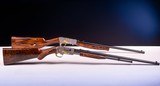 Pair of Browning rifles in 22LR engraved by master engraver Angelo Bee - 1 of 15