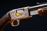 Browning pump action rifle in 22 long engraved by Master Engraver, Angelo Bee - 7 of 15